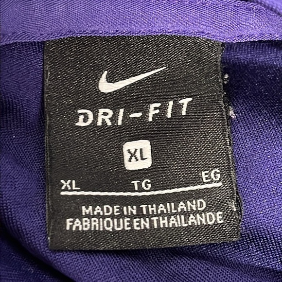 Nike Dri Fit K-State Wildcats Purple and Gray Long Sleeve Shirt Men's Size XL - Picture 5 of 14